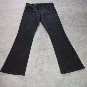 Kut from the Kloth Womens Baby Bootcut Jeans Size 8 Short Black Stretch Denim